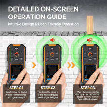 Stud Finder Wall Scanner Laser Distance Meter, Multifunction Stud Locator with Upgraded Sensor, Display and Voice