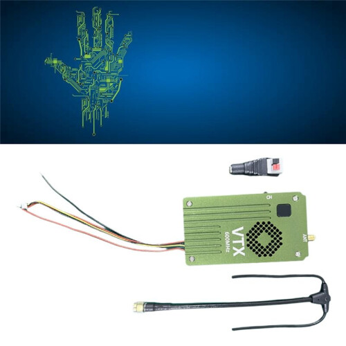 8W VTX 600Mhz Video Transmitter High Power Long Range Video Transmitter for RC FPV Drone 2