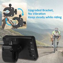 Cámara para Bicicleta 1080P con Pantalla de 4,3 Pulgadas y Espejo Retrovisor para Bicicleta, de Montaña y de Carretera.