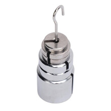 2X Kit de Masse à Fente de Laboratoire, Poids à Fente, Acier Chromé Portable Facile à Utiliser, Haut pour Salle de Classe