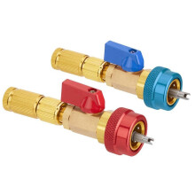 2X R134A Valve Core Quick Remover Installer High / Low Pressure Valve Core Remover Tool for Refrigerant Air Conditioner