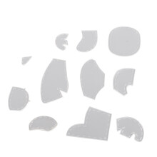 11pcs Acrylic Elephant Pattern Templates Ruler Set for Sewing & Craft Projects