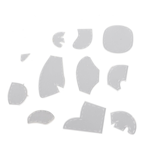 11pcs Acrylic Elephant Pattern Templates Ruler Set for Sewing & Craft Projects
