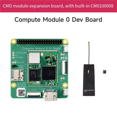 For Raspberry Pi CM0 Module Expansion Board Built-in CM0100008 Module Based  RP3A0 SiP for Raspberry Pi 2
