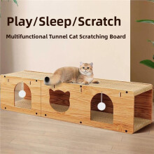 Scratching Board Tunnel House Inteated Corrugated Paper Wear-Resistant Vertical All-Season Universal Toy