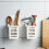 Wall Mounted Toothbrush Holder Set Spoon and Fork Holder for Kitchen Space Saving Toothbrush Storage 6