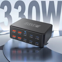 330W USB C GaN-Oplader 100W PD3.0 PPS QC3.0 Multipoort Snellaadstation voor  16 voor  voor  US-Stekker