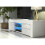 TV Unit Loom 130cm - White with Gloss Doors and LED Lights 3