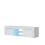 TV Unit Loom 130cm - White with Gloss Doors and LED Lights 8