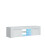 TV Unit Loom 130cm - White with Gloss Doors and LED Lights 10