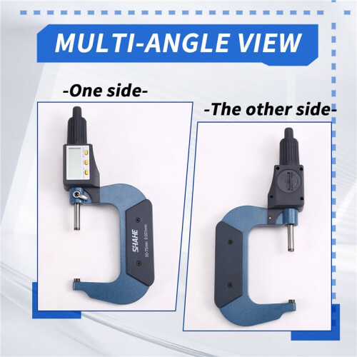 SHAHE 50-75mm 0.001mm Digital Micrometer Electronic Digital Outside Micrometer Resolution 0.001mm Instrument 1