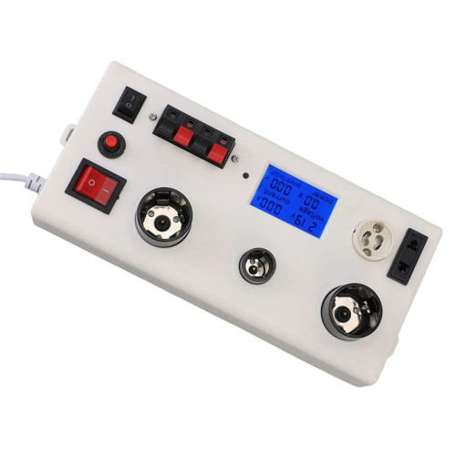 Lamp Tester Box LED Bulb Power Tester Multifunctional Current Voltage Power PF E27 E14 GU10 Bulb Socket Tester EU Plug 1