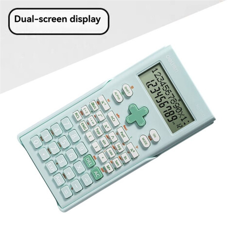 Deli 240 Functions Scientific Calculator Engineering Tool 2- Display 12-Digit Standard and Advanced Math Capabilities