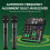 Audio Mixer with 2 Wireless Microphone 4 Channel UHF USB Delay Repaeat Effect Sound Mixing Console for PC Recording EU 8