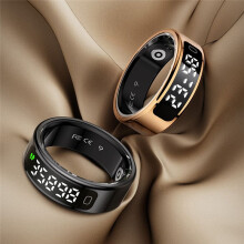 R11C Ring Health Heart Rate Blood Oxygen Sleep Monitoring Fitness Tracker Ring with Display Screen Ring C