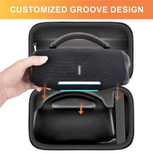 Waterproof Travel Case for Charge6 Storage Box with Shoulder Strap Portable Protective Cover for Speaker A