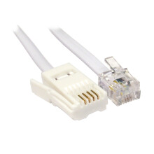 BT 4 Wire Plug to 4 Pin RJ11 Telephone Modem Cable 2m