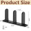 4-Pack Sliding Closet Door Floor Guide - Universal Fit for 1-3/8" Thick Doors, Black with Installation Screws 7