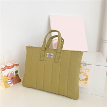 Casual Simple Pure Color Laptop Handbag Outdoor Office Travel Study Tablet PC Storage Bag for 15.6 Inch Laptop A