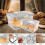 2Pcs Bread Box L/S Rectangular Bread Storage Boxes with  Recording Clear Loaf Bread Container Airtight Bread Keeper 4