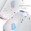 LinYuvo Wireless Gamepad for   with Color Lights Six-Axis Body Sense Back Button Wake  Feature for  A 8
