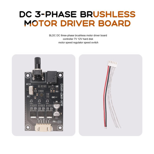 7V 12V  Three-Phase Brushless Motor Drive Board BLDC Controller Hard Disk Motor Governor Speed 2