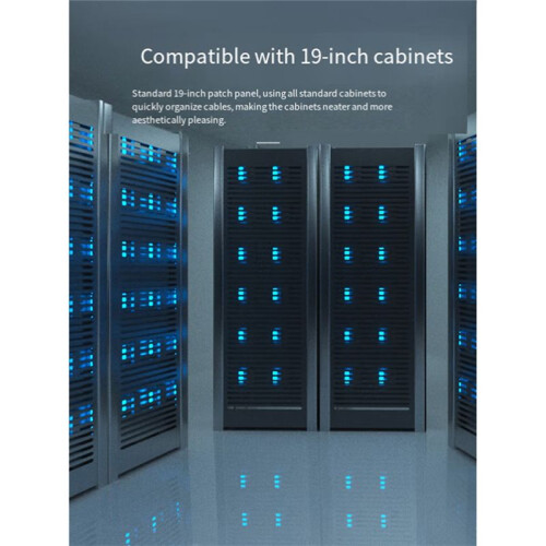 24  FTP Cat 5e Network Patch Panel Rack Mounted 19 Inch RJ45 Port Shielded 2