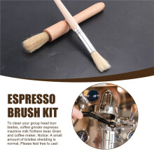 Koffie Borstel Set Espresso Borstel Kit, Houten Koffiemolen Machine Reinigingsborstel en Espresso Borstel voor Koffiezetapparaat