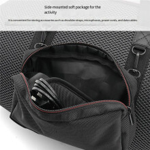 For Boombox 4 Speaker Carrying Case Storage Bag Protective Cover Portable Travel Organizer with Shoulder Strap