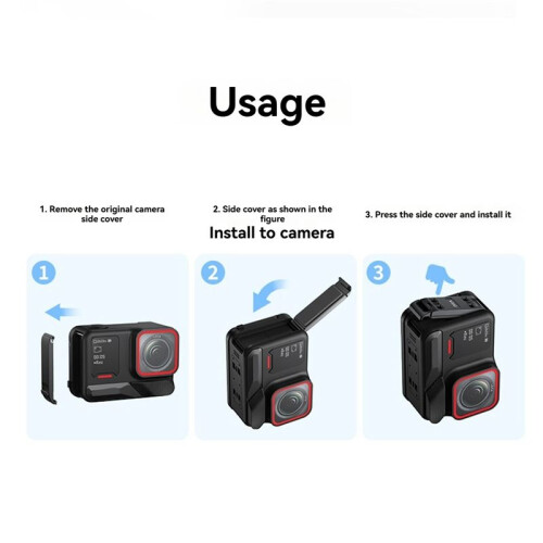 VRIG Battery Cover for  Ace Pro 2 Vertical Shooting Quick Release Adapter Accessory for Ace Pro 2 ACE/AC 1