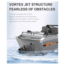 1/12 Rc Boat 2.4G Remote Control Brushless Go Kart Jet High Speed Racing Boat Model Electric Control Speedboat White