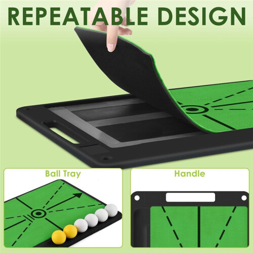 Hitting Mat for Swing Detection, Path Feedback  Practice Mat, Impact Mat for Indoor Outdoor 1
