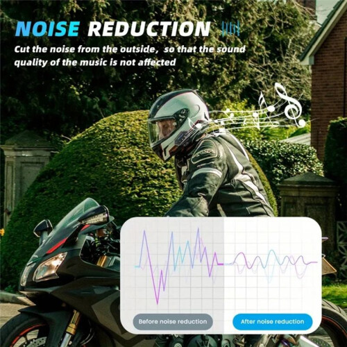 Motorcycle Headset Wireless  Headset Hands-Free Phone Call Intercom Music Player Wireless Motorcycle Headset 1
