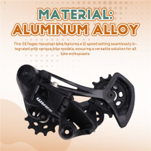 SX Finger-Shift Mountain Bike 12-Speed Finger-Shift Combination Bicycle Riding Rear Derailleur Transmission Set Deadlock