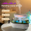 Aroma Humidifier Raindrop Air Humidifier Light White Noise Essential Oil Diffuser Ultrasonic Fragrance Diffuser EU Plug 9