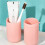 Toothbrush Cup Pink 19.5x6x5.5 cm Ample Capacity 5