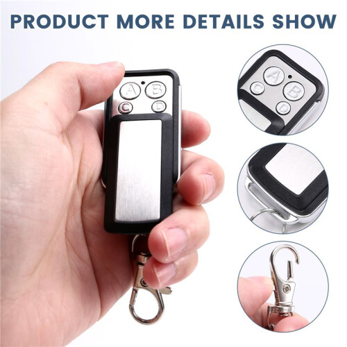 Garage Door Receiver 2CH 433MHz Remote Controller for Door Gate Fixed Learning Rolling Code Universal 1