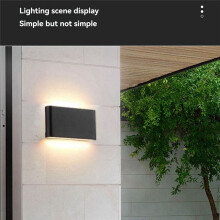 LED Outdoor Waterproof Wall Light Patio Porch Garden Light Aisle Decorative Double End Illuminated Wall Light
