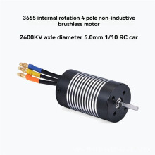 3665 Internal Rotation 4 Pole Non-Inductive Brushless Motor Axle Diameter 3.175mm1/14 1/12RC Automotive 3665 2100KV
