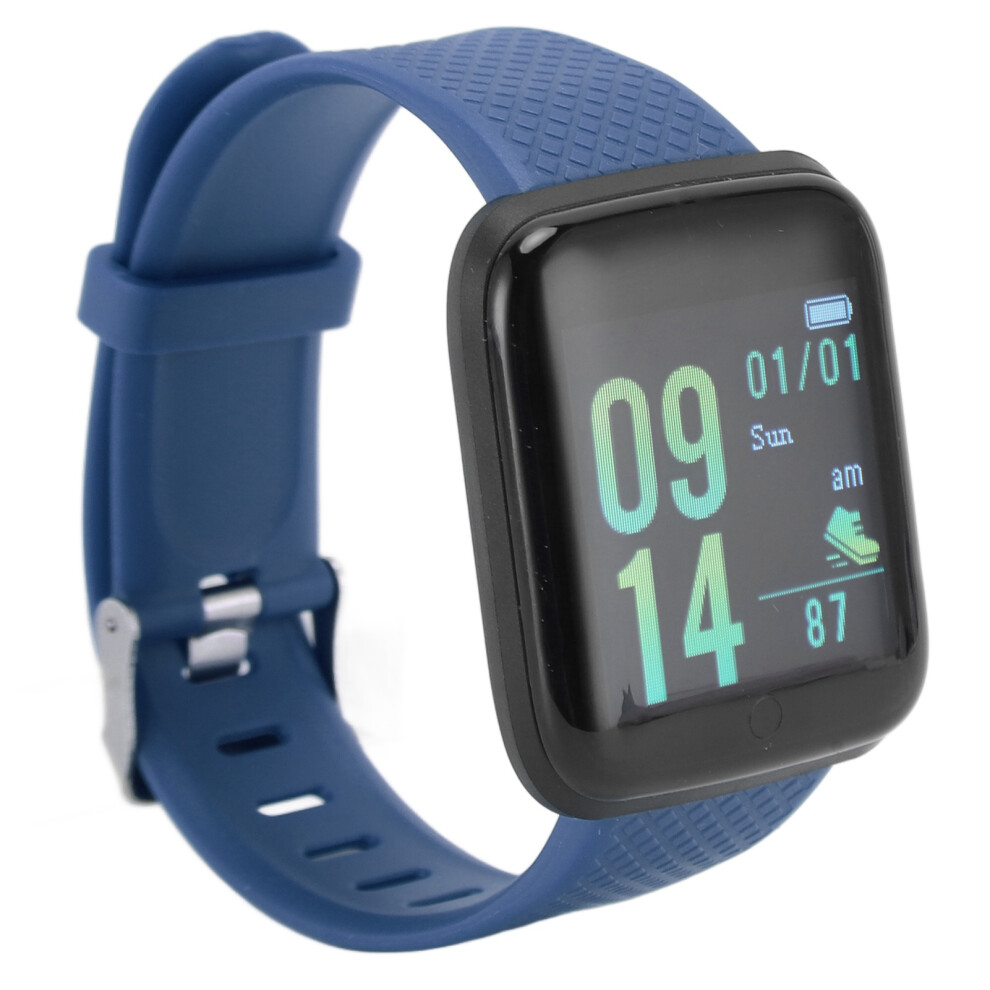 Waterproof Fitness Tracker Watch With Sleep & Calorie Monitor Ip65 Blue 4911386893116