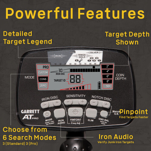 Garrett at Pro Metal Detector, Multi-Colour, One Size 1