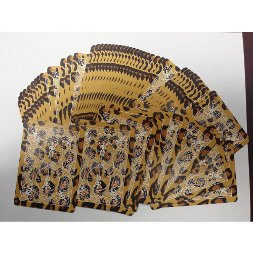 Bicycle Leopard Deck Playing Cards - Leopard Skin Back Design 1
