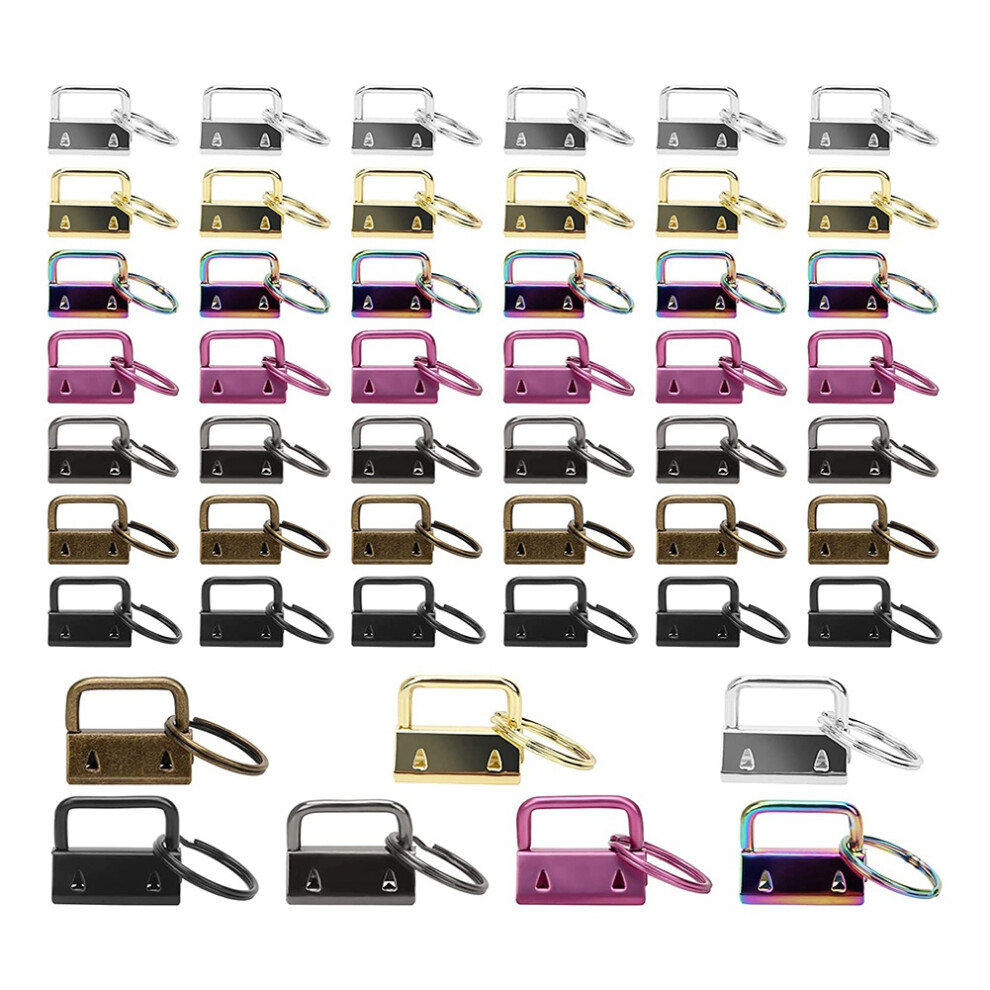 Key Fob Hardware Set 1 Inch Key 7 Color Wristlet Keychain Hardware For Wristlet Keychain, Key Chain Making Hardware 6031144148376