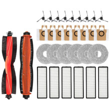 For  MIJIA Robotic Vacuum Cleaner 5 Pro Accessories Main Brush  Cleaning Brush Dust Bag Filter Rag
