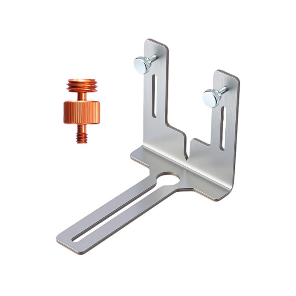 Stainless Laser Level Wall Mount Bracket Adjustable Multi-Functional Laser Bracket For 1/4" 5/8" Connectors Laser Level 4712115354270