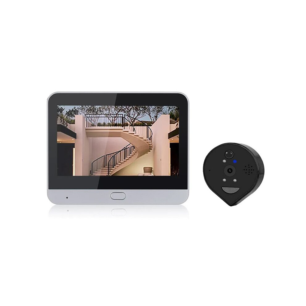 Tuya 3Mp Peephole Doorbell With 4.3-Inch Screen Wifi Door Camera Pir Motion Detection Video Recording 4713940364526