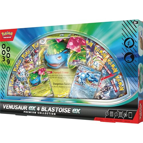 Pokémon Pok?mon TCG: Venusaur ex & Blastoise ex Premium Collection 2