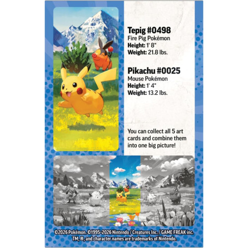 Pokémon Pokémon TCG: Mega Evolution - Erhabene Helden Mini-Dose: Pikachu & Tepig 2