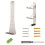 Universal Wall-Mounted Stand for PS5 / Sim/Pro Combined Controller & Headset Storage Iron Gaming Storage Rack White 1