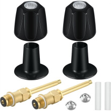 Bathtub Shower Trim Kit, Metal Matte Black Shower Knob,for Price Pfister Shower Faucet Handle, Rebuild Repair Kit